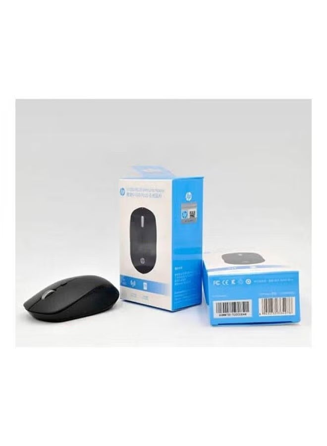 HP S1000 Plus Wireless USB Mouse, 2.4GHz Wireless Dongle, Up to 1600 DPI, Optical Sensor, Ambidextrous Design, Silent Clicks Black - Image 2